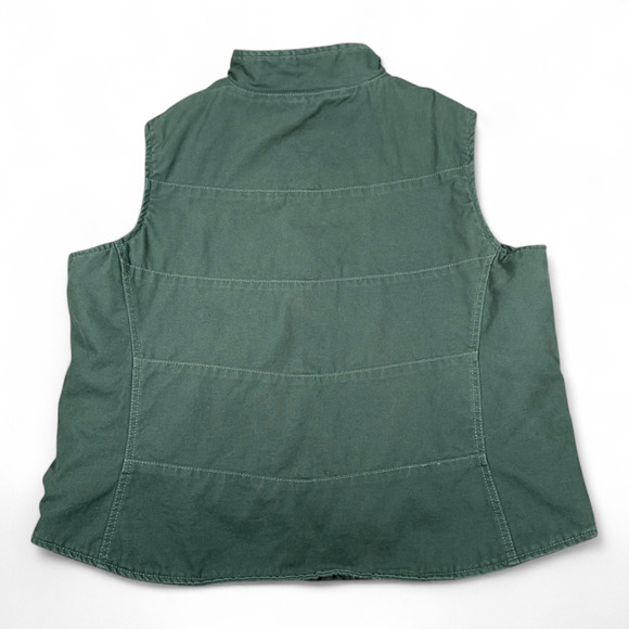 Berne Vest Womens 2XL XXL Green Quilted Lined Workwear Outdoor Cowgirl Rancher - Picture 3 of 10